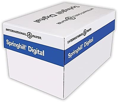 Springhill 025100 Digital Index Color Card Stock 90 lb 8 1/2 x 11 Blue 250 Sheets/Pack (SGH025100) - Image 2