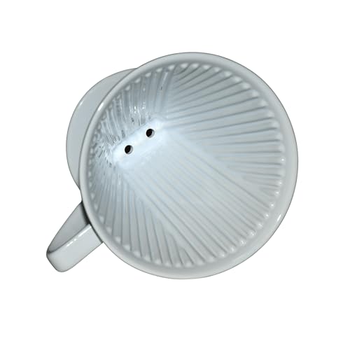 Cilio C105179 Porcelain Coffee Filter/Holder Pour-Over, 6/Large, White - Image 5