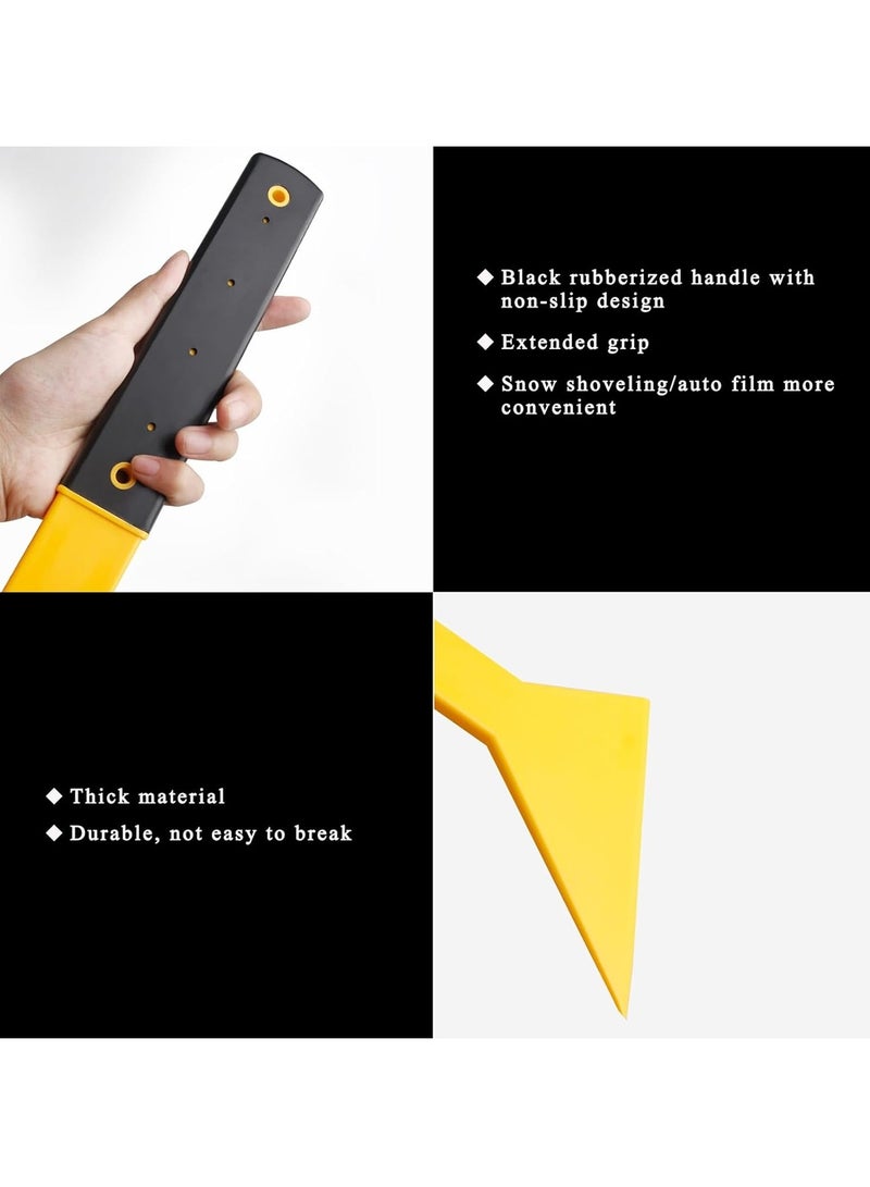 Multi-Function Durable Car Film Triangle Scraper and Snow Removal Tool with Long Handle, Home Kitchen And Car  - Image 4