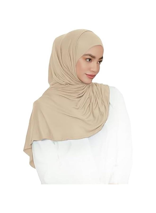 Arabest Modal Jersey Hijab Scarf Wrap - Easy Slip-on Style for Muslim Women - Image 1