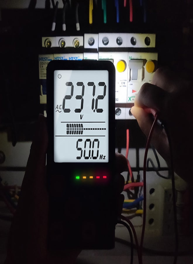 BSIDE 9999 Counts Smart Multimeter True RMS Digital Multimeter Measuring AC/DC Voltage Resistance Frequency with LCD Display DC/AC Voltage Meter Resistance Capacitance Diode Tester Measure Continuity V ~ Alert and Live Wire Check - Image 5