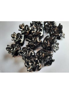 advancedestore advancedestore Set of 30 Small size Multi Type Black Butterfly Bits hair clutch clips for women girls Styling Fashion-(flx)  - Image 1