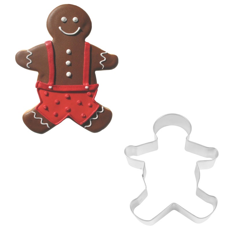 RM International Gingerbread Boy Cookie Cutter 8 Silver