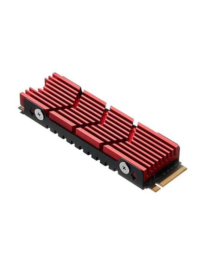 جهاز تبريد معزز باللون الأحمر لحواسيب الألعاب من نوع SSD 2280 مع سترة تبريد للتحكم الفعال في درجة الحرارة - Image 1