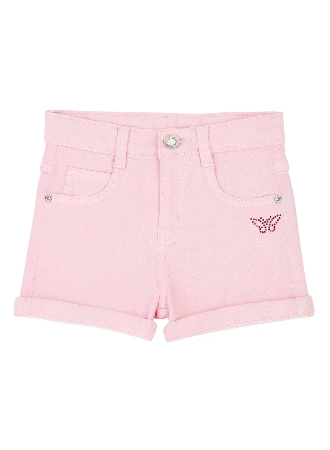 HIGH STAR Girls Pink Slim Fit Hot Pants Shorts