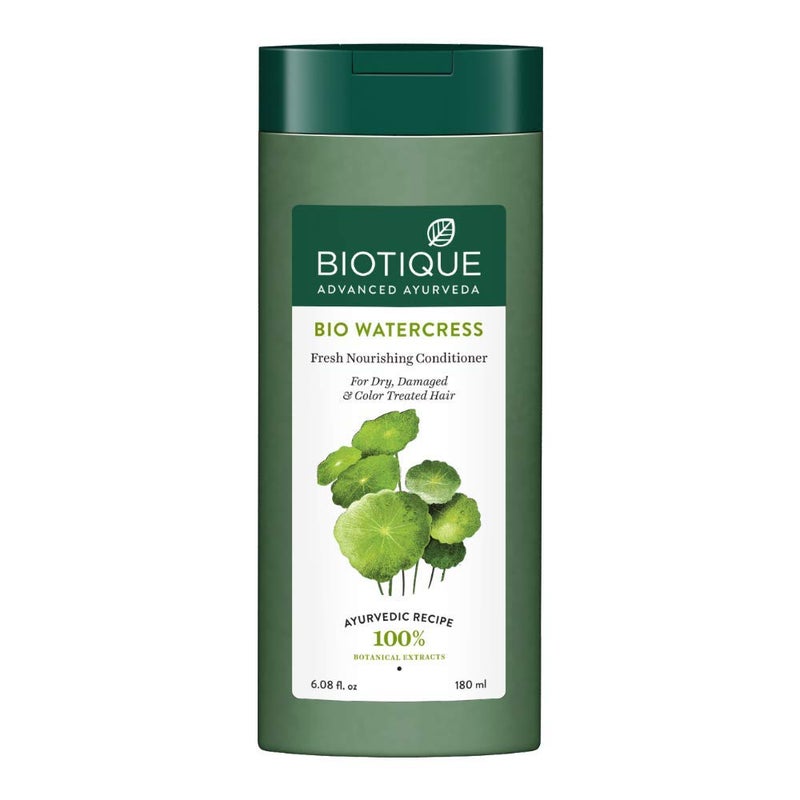 Biotique Bio Watercress Fresh Nourishing Conditioner, 180ml - Image 1