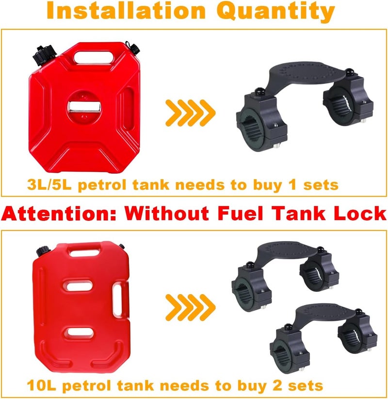 DSISIMO Gas Tank Water Can Mount - Oil Mounting Holder for UTVs and ATVs - Image 4
