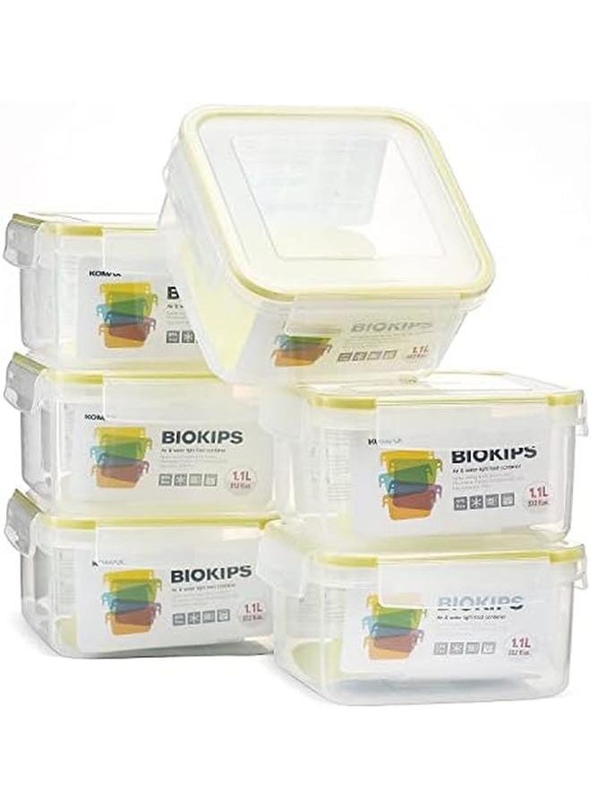 komax - Biokips Square Food Storage Container With Lid Clear 5 Liter Capacity 71870 - Image 1