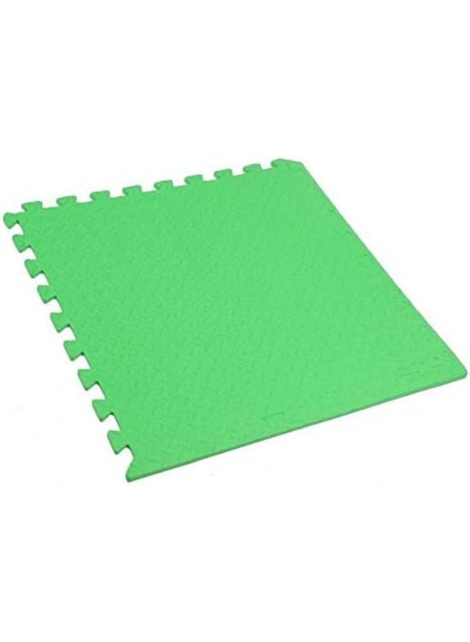 Rainbow Toys RBW TOYS Interlock RBW TOYS Foam Floor Mat 100cmx100cmx2.5cm Plain Exercise Puzzle Mat for kids Activity. Green Color - Image 3