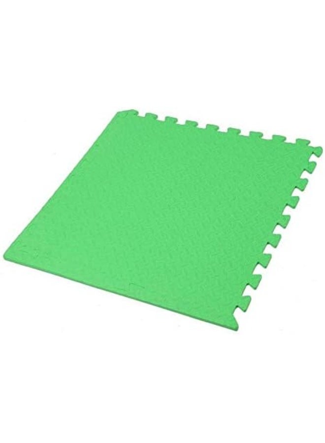 Rainbow Toys RBW TOYS Interlock RBW TOYS Foam Floor Mat 100cmx100cmx2.5cm Plain Exercise Puzzle Mat for kids Activity. Green Color - Image 1