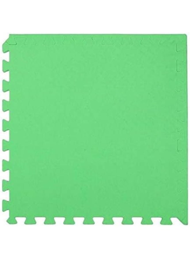 Rainbow Toys RBW TOYS Interlock RBW TOYS Foam Floor Mat 100cmx100cmx2.5cm Plain Exercise Puzzle Mat for kids Activity. Green Color - Image 4