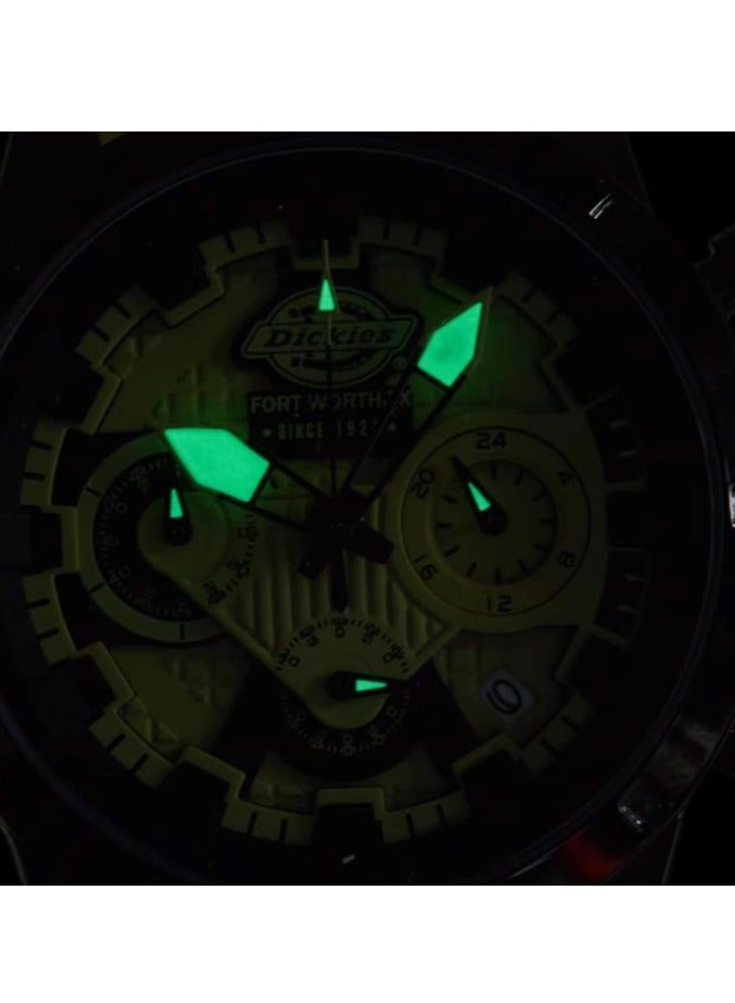Dickies ساعة رياضية للطلاب للرجال متعددة الوظائف بألوان متباينة - Image 2