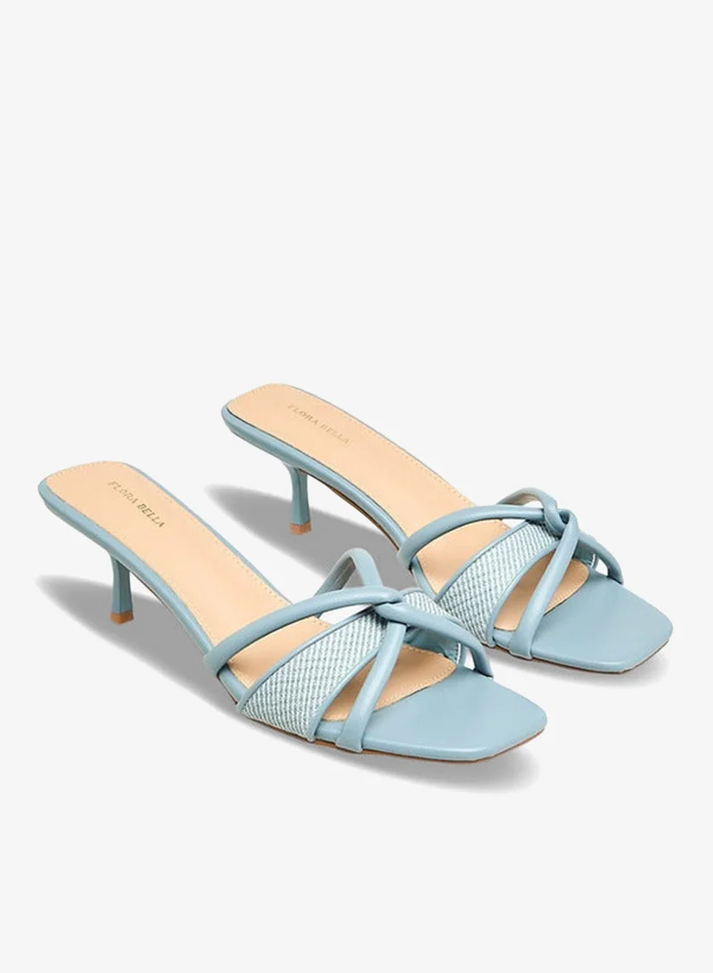 Flora Bella By Shoexpress Women Knotted Strap Flared Heel Sandals