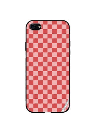 Protective Case Cover For Apple iPhone 7/8/SE 2020 Red Checkerboard Abstract Textured Checkers Design Multicolour - pzsku/Z411B33FF5B80033E41F3Z/45/_/1687423145/4413fd6a-9e05-4123-8e45-b85c5117b480