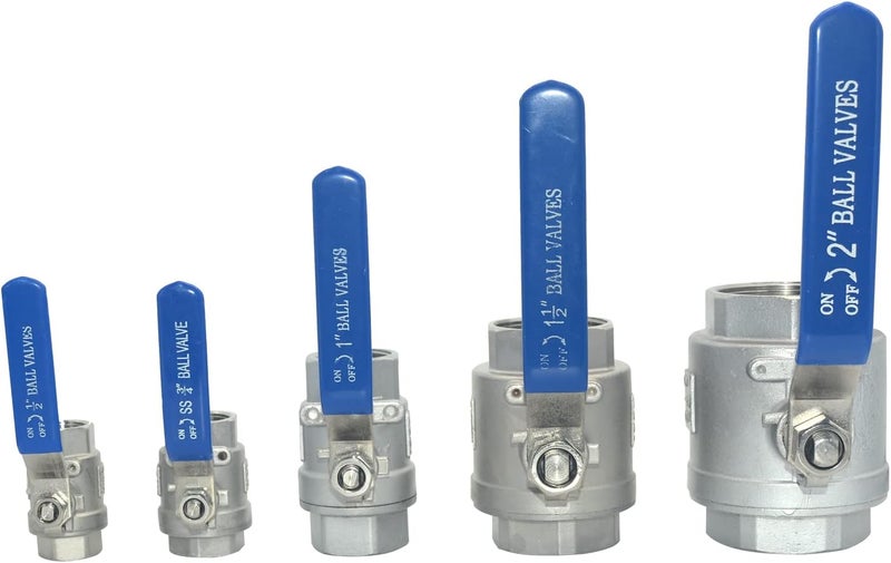 DAN SPEED 1" NPT Female SS 316 Stainless Steel Full Port Ball Valve Vinyl Handle WOG1000 - Image 5