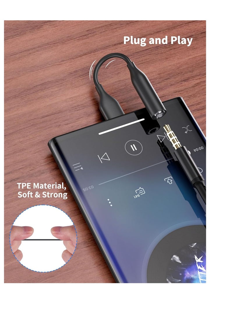 3pcs USB C to 3.5mm Headphone Jack Adapter, USB Type C 3.5mm Jack Connector for Samsung Galaxy A54 A53 A33 S23 S22 Ultra S21 FE Note 20 OnePlus 11 10 9 Pro Google Pixel 7 7a 6 Pro, - Image 4