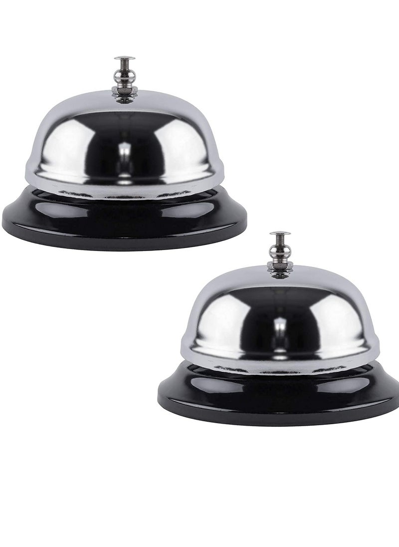 Bukela Ring Desk Call Bell 2 Packs 3.35 Inch Diameter with Metal Anti-Rust Construction, Ringing, Durable, Desk Bell Service Bell for Hotels, Schools, Restaurants, Reception Areas, Hospitals, Warehouses  - Image 4