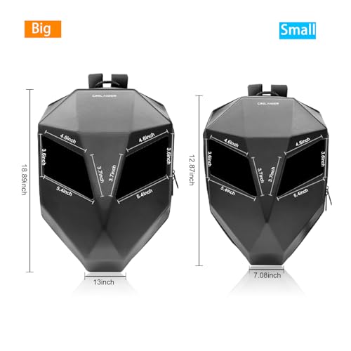 Crelander LED Motorcycle Backpack,17inch Knight Backpack with DIY Programmable Display Screen, 3D Waterproof Hard Shell Helmet Bag Laptop Storage Daypack for Riding Traveling - Image 2