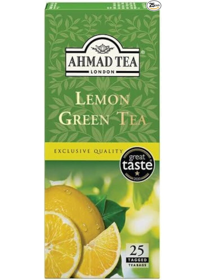 أحمد تي شاي أحمد تي الأخضر  بالليمون 25 كيس شاي