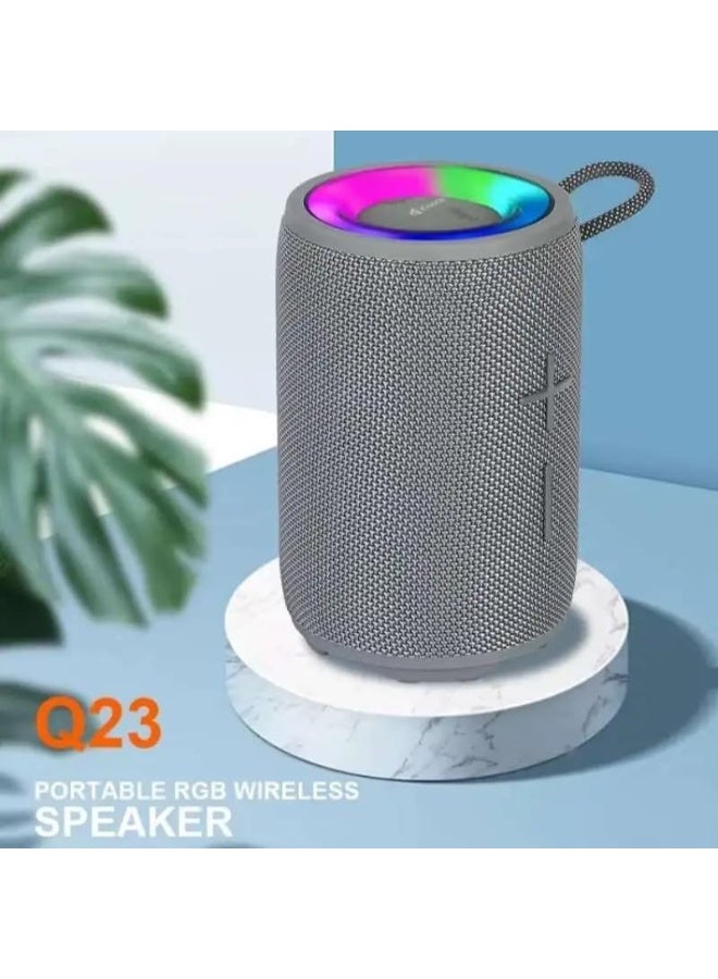Kisonli Q23 Portable Bluetooth Speaker 12W Output RGB Light USB + TF AUX FM TWS 1800 mAh Battery - Image 3