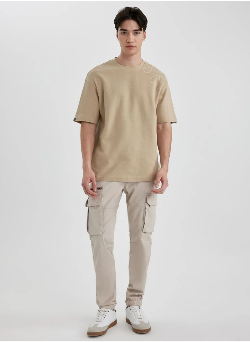 DeFacto Comfort Fit Crew Neck T-Shirt