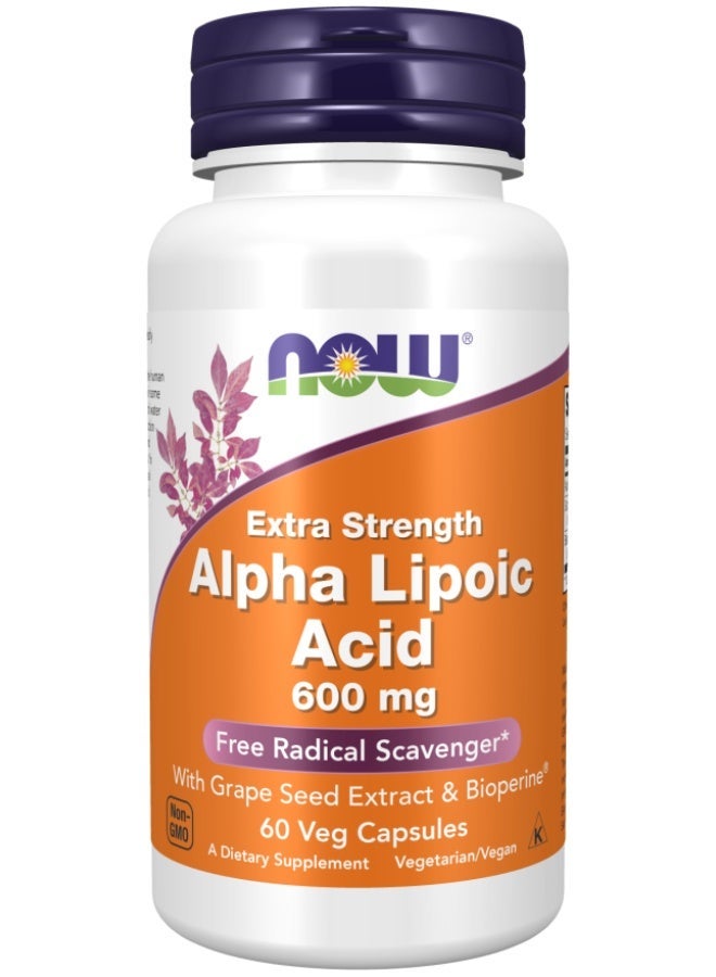 Foods Alpha Lipoic Acid 600 mg 60 Veg Capsules