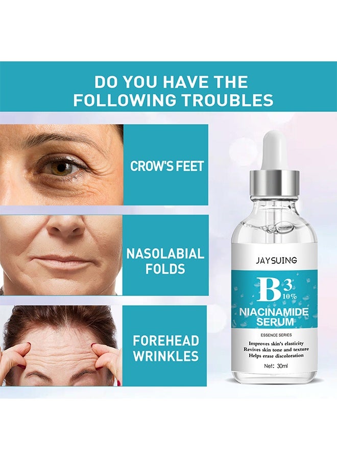 جايسوينغ مصل النياسيناميد - مصل للوجه مضاد للشيخوخة يشد المسام ويقلل من ندبات حب الشباب والتجاعيد ويعزز الكولاجين ويصلح البشرة - مصل النياسيناميد للوجه - Image 5