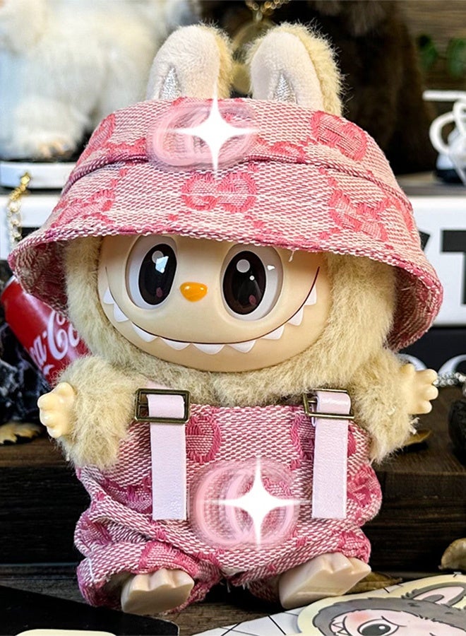 Labubu Luxury Chic Clothes Set & Outfit Set For 17cm Dolls Fashion Doll Dress Outfit Plush Hat Interchangeable Clothing High Fashion Accessories For 1/2/3 Generation - Image 2