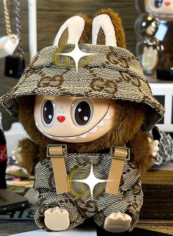 Labubu Luxury Chic Clothes Set & Outfit Set For 17cm Dolls Fashion Doll Dress Outfit Plush Hat Interchangeable Clothing High Fashion Accessories For 1/2/3 Generation - Image 1