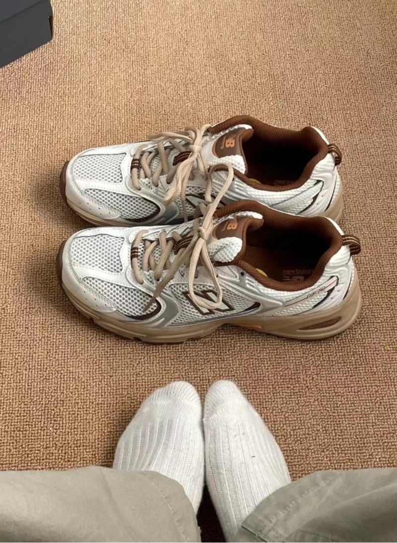 New Balance New Balance 530 Casual Sneakers  White/Brown  - Image 3
