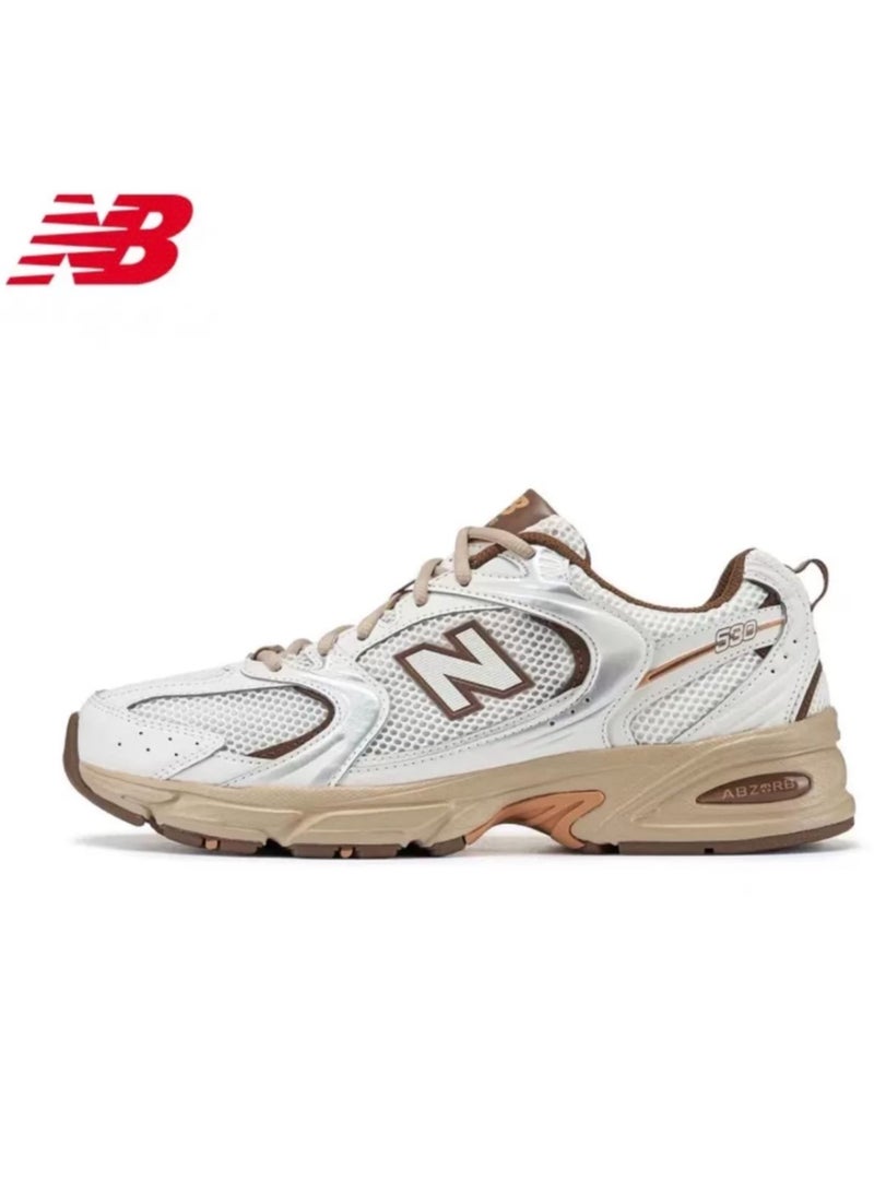 New Balance New Balance 530 Casual Sneakers  White/Brown  - Image 1