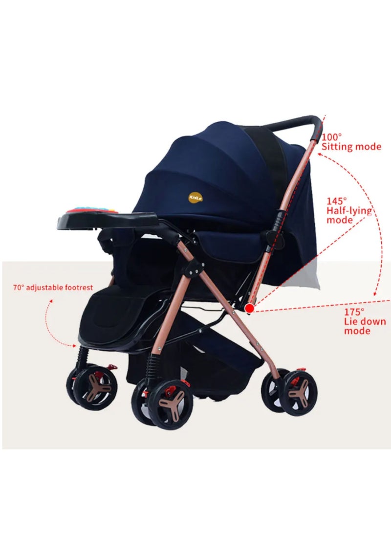 Comfortable and Lightweight Two-Way Stroller with Compact Folding and Multi-Position Umbrella Travel Stroller with Handle and Swivel Wheels - pzsku/Z411BA7B6C4C3922E87F8Z/45/_/1713787548/b707aff4-9966-46d4-9b21-bd5b30c41b16