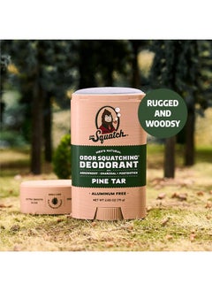 Dr. Squatch Dr. Squatch Natural Deodorant for Men 3 Pack Pine Tar - Odor-Squatching Men's Deodorant Aluminum Free (2.65 oz, 3 Pack)  - Image 3