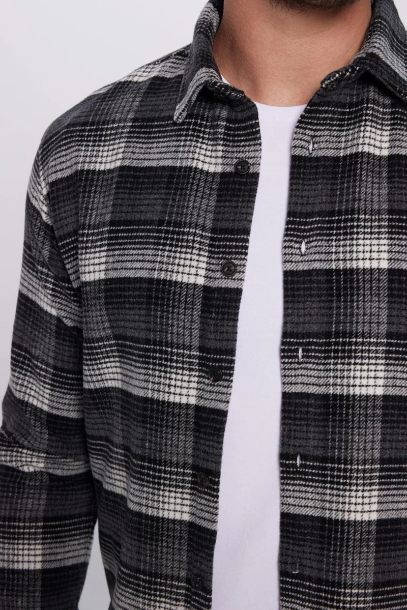 Tudors Men's Slim Fit Slim Fit Lumberjack Plaid Winter Shirt