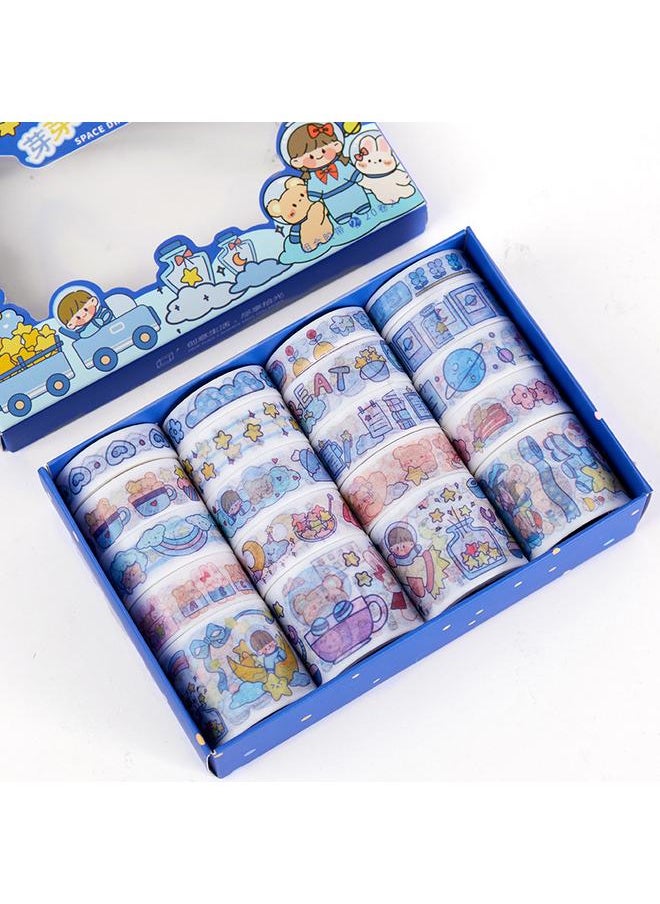 Bluejw - Roll Hand Account Tape Full Set Of Net Red Hand Account Stickers And Paper Film Suit Color Cute Children High Color Value - Image 1