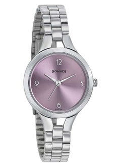 Women's Analog Round Shape Stainless Steel Wrist Watch 8151SM03 - 39.7 Mm