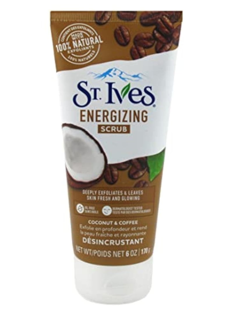 St. Ives Coconut & Coffee Energizing Scrub 6 Ounce