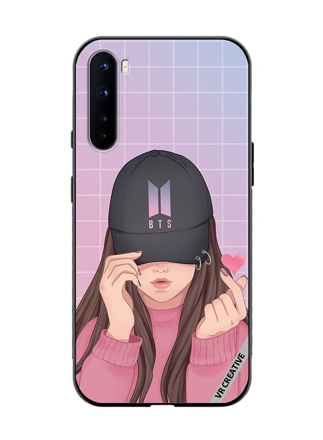 VR CREATIVE Protective Case Cover For OnePlus Nord Bts Cap Girl Design Multicolour - Image 1