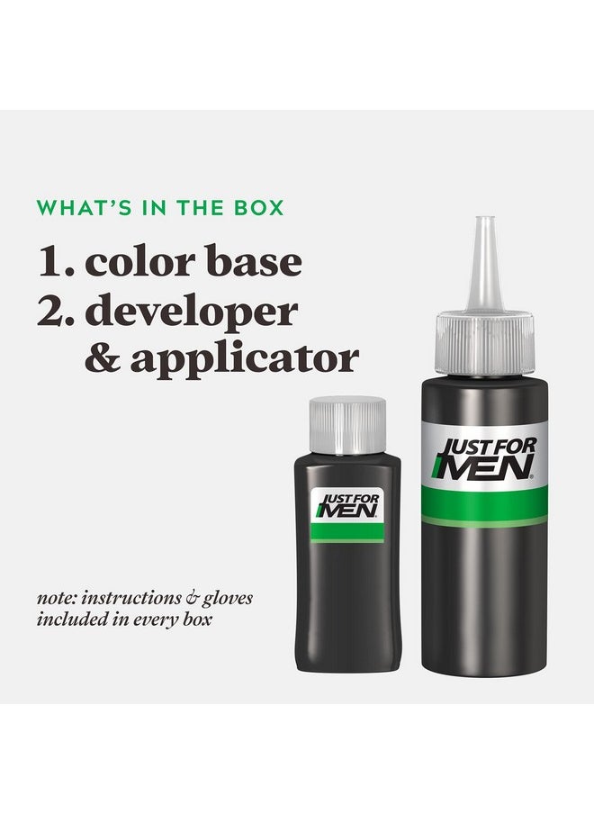 Just For Men Shampooin Color (Formerly Original Formula) Mens Hair Color With Keratin And Vitamin E For Stronger Hair Medium Brown H35 Pack Of 3  - Image 3