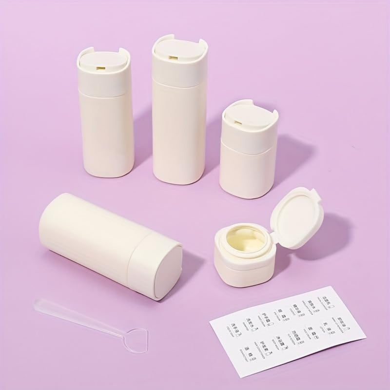 Leak-Proof Squeeze Bottles 15Ml+50Ml+80Ml*2+100Ml Wide Mouth Design TPU Travel Bottles - TSA-Approved BPA-Free Material Portable Toiletry Bottles for Travelers & Daily Toiletry Use - Image 2