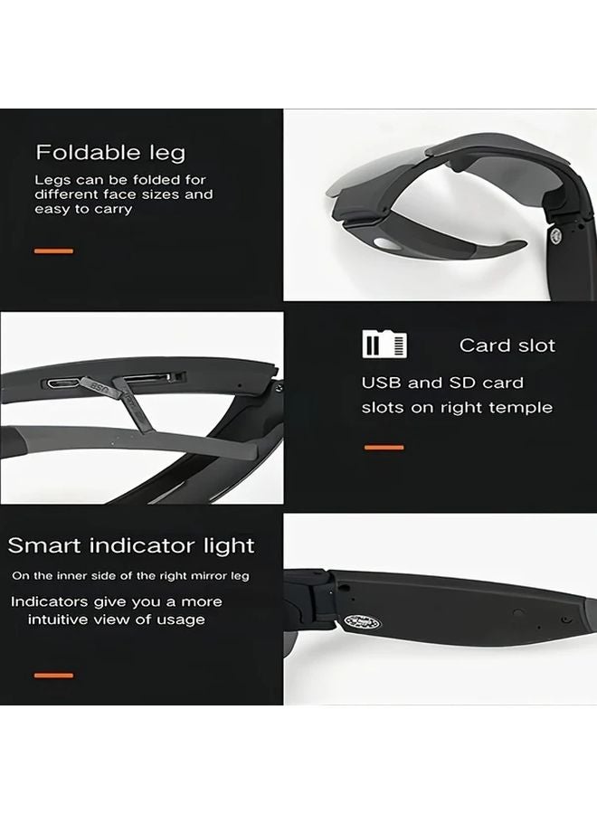 SM16 Smart Glasses 1080P HD Video Recorder With 32GB 64GB Memory Card Camera - Image 5