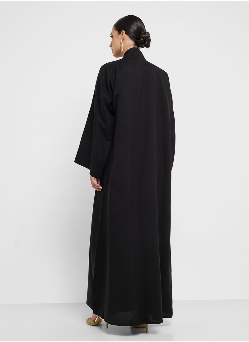 hayas closet Embellished Flared Sleeve Abaya  - Image 2