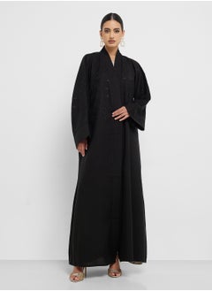 hayas closet Embellished Flared Sleeve Abaya  - Image 5