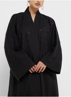 hayas closet Embellished Flared Sleeve Abaya  - Image 3