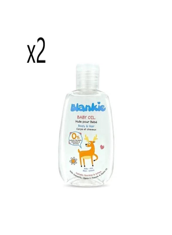 Blankie BLANKIE Baby Oil 1+1 100+100 ML 