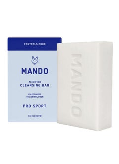Mando Mando Acidified Cleansing Bar - 24-Hour Odor Control - Removes Odor Better than Soap - Moisturizing Formula - SLS Free, Paraben Free - Safe For Sensitive Skin - Pro Sport  - Image 1