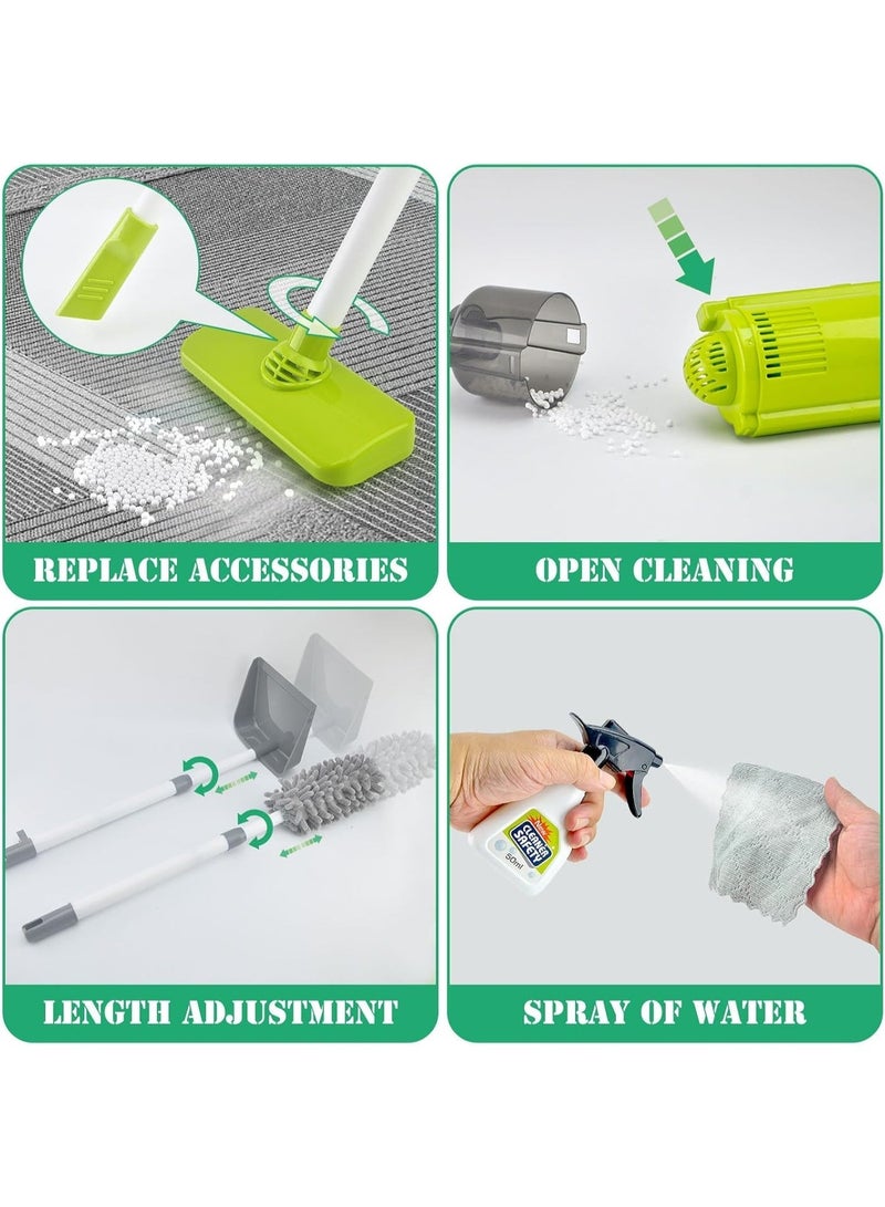 MIXDE 22 PCS Kids Cleaning Toy Set, Pretend Play Home Cleaning Playset, Incl:Electric Toy Vacuum, Broom and Dustpan Set, Mop,Duster and More,Cleaning Tools Toys for Boys Girls - Image 2