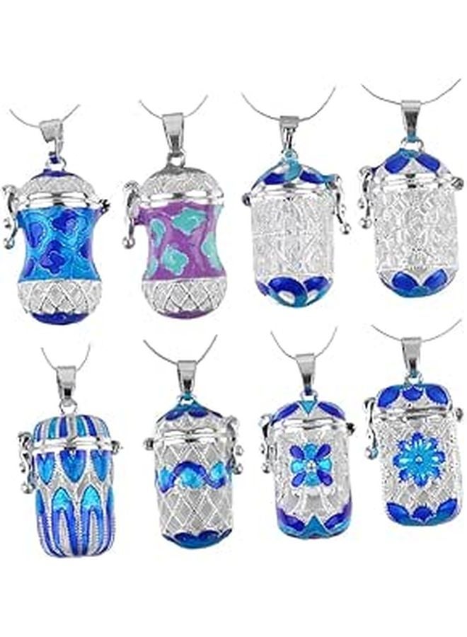 Copper Hollow Out Pendant Perfume Bottle Openable Aromatherapy Oil Diffuser - Image 1