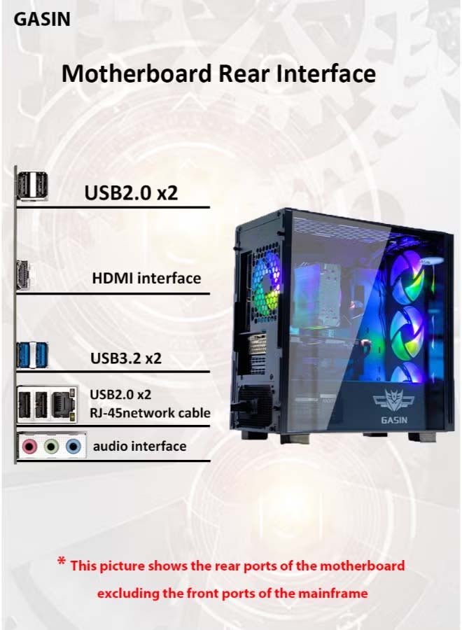 غاز حاسوب ألعاب بمعالج كور i5-12400F/1TB SSD/16GB RAM 3200MHz DDR4/ويندوز 11/12GB NVIDIA GeForce RTX 3060 + جهاز استقبال بطاقة لاسلكية وبلوتوث - Image 4