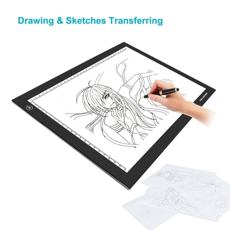 HUION L4S LED Light Box A4 Ultra-Thin USB Powered Adjustable Light Pad for Tracing - Image 5
